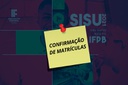 Confirmações de matrícula Sisu Confirmações de matrícula Sisu
